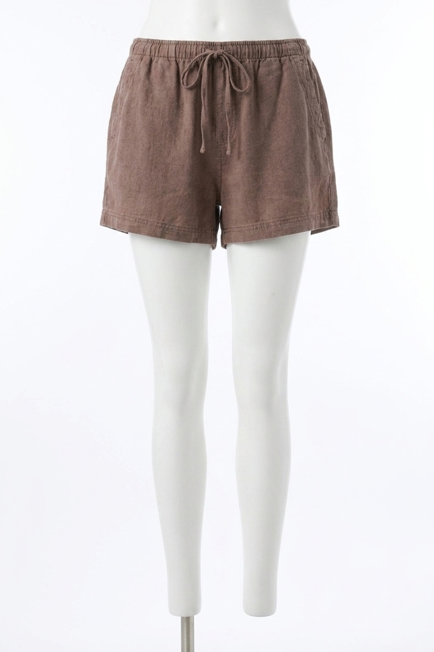 NEW SPLENDID rosalie linen short in wicker